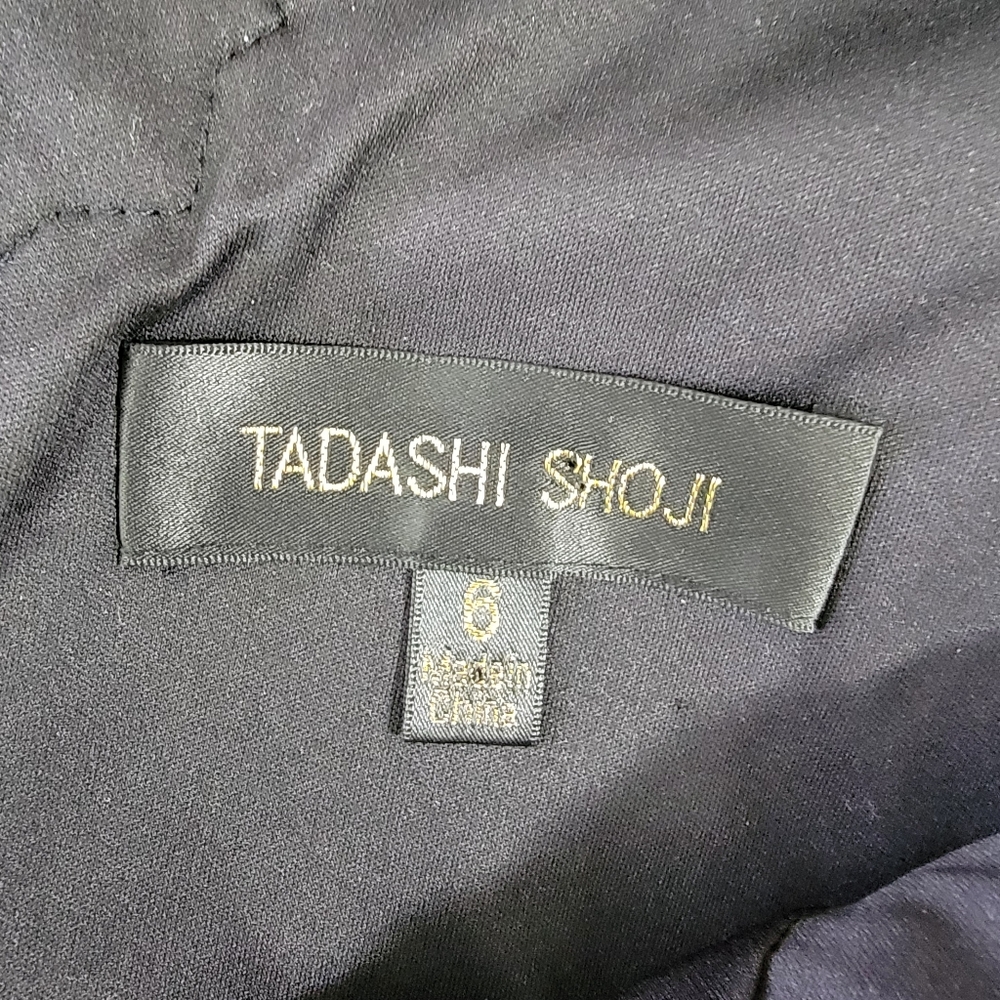 Tadashi Shoji Sleeveless Embroidered Sequin Lace Banded Sheath Cocktail Dress 6 - Picture 10 of 15